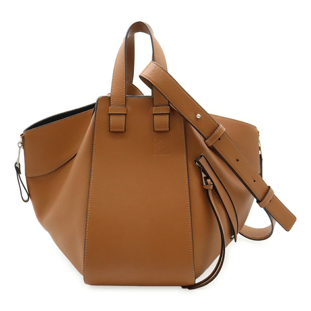 Loewe Hammock Bag Handbag Shoulder Leather Tan Brown